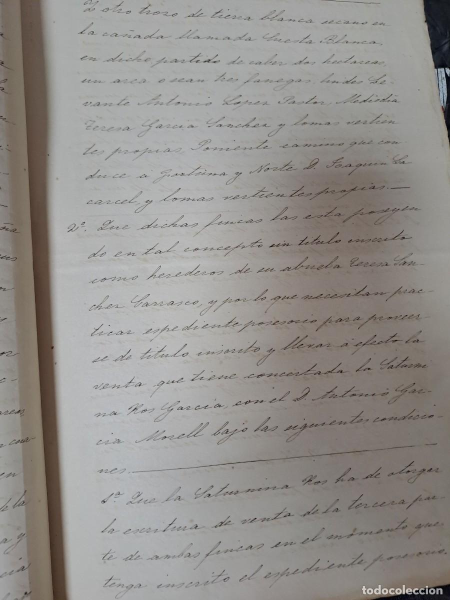 Documentos antiguos: DOCUMENTO HERENCIA 1885 MURCIA - Foto 6