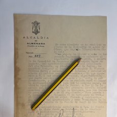 Documentos antiguos: ALMENARA CASTELLÓN. JUNTA EXTRAORDINARIA COMISARÍA AGUAS DEL JUCAR. ACEQUIA MAYOR SAGUNTO (A.1961)
