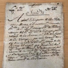 Documentos antiguos: ARBOL GENEALOGICO IMPRESO DE LOS THOBARES. VECINOS DE LA BASTIDA, MERINDAD DE LA RIOJA. SIGLO XVIII