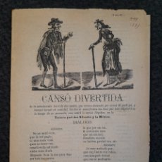 Documentos antiguos: DOC-542. CANSÓ DIVERTIDA. TERSERA PART DEN SILVESTRE Y LA MÓNICA. LLIBRERIA DE VIDAL. 1847.