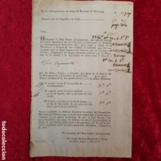 Documentos antiguos: DOC-550. DOCUMENTO FACTURA REAL IMPUESTO DEL CATASTRO DIRIGIDA A JOSÉ CAPORALE, POR EL AÑO 1817.