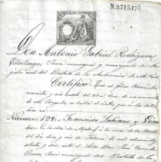 Documentos antiguos: R-MADRID 20-9-1889 - CERTIFICADO DE NACIMIENTO HIJO DE FRANCISCO LABIANO Y ADELA VICUÑA