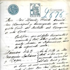 Documentos antiguos: R-MADRID 30-1-1.914 - CERTIFICADO DE LA DEFUNCION DE JOAQUIN LABIANO Y LOPEZ