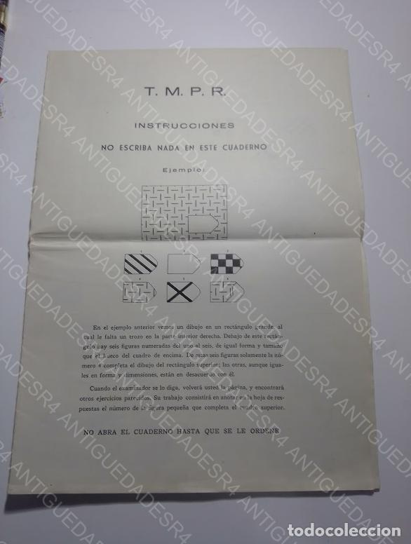 Documentos antiguos: Test Matrices Progresivas de Raven -Formaci&oacute;n Trabajadores de Pegaso a&ntilde;os 60 - Foto 1