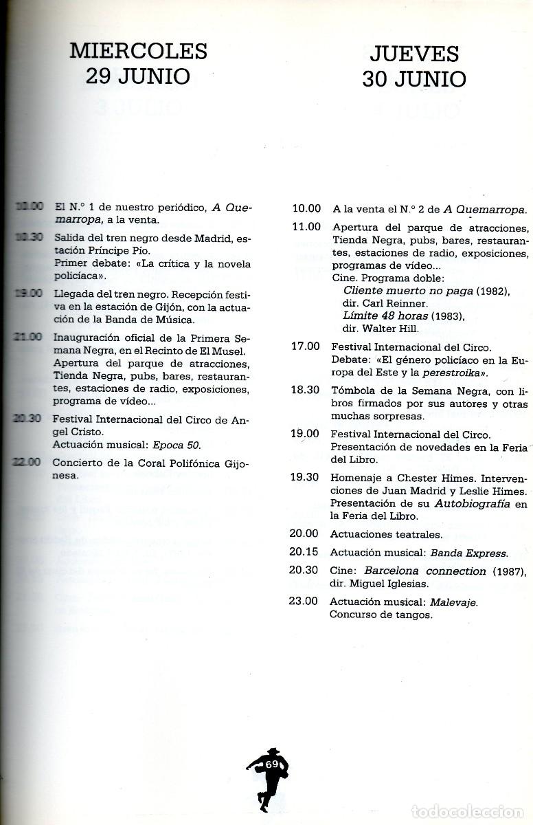 Documentos antiguos: PROGRAMA GENERAL 1&ordf; SEMANA NEGRA GIJ&Oacute;N - Foto 2