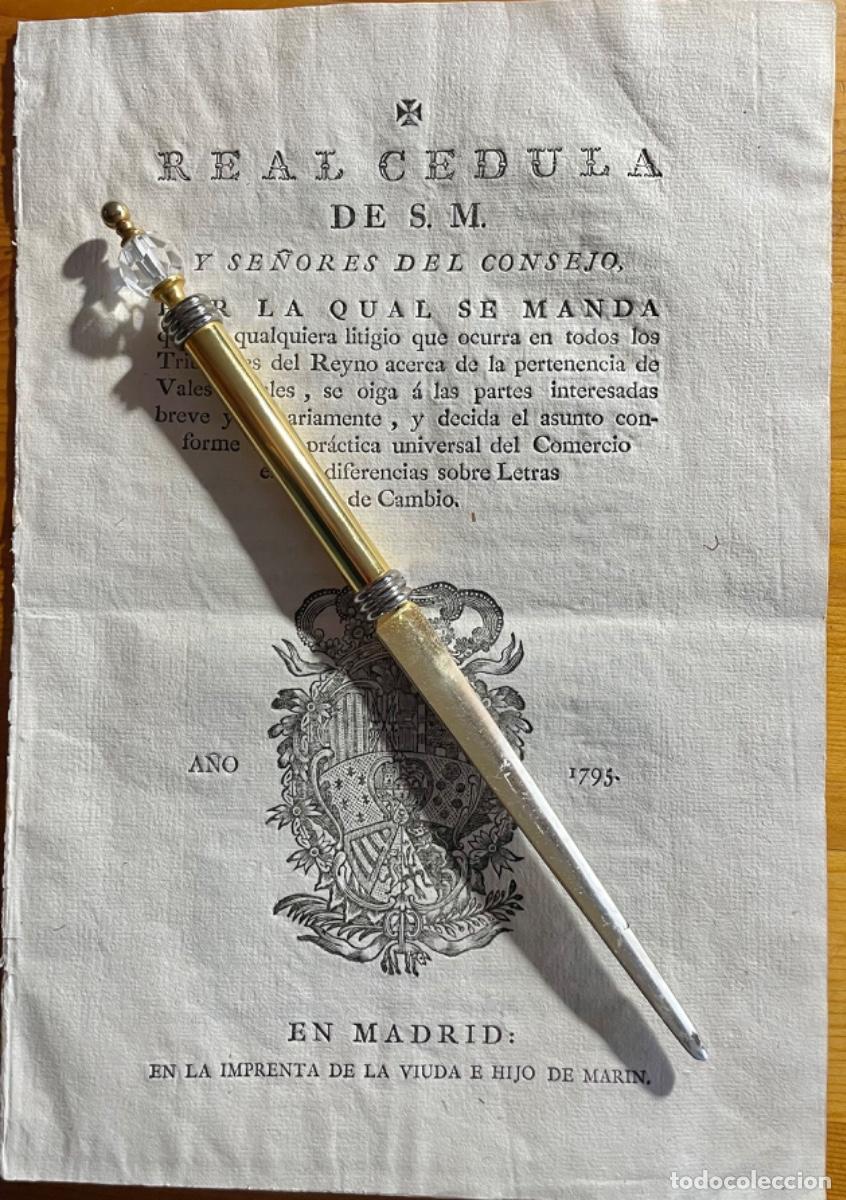 Documentos antiguos: CEDULA REAL- CARLOS IV- TRIBUNALES COMERCIO- 1795 - Foto 1