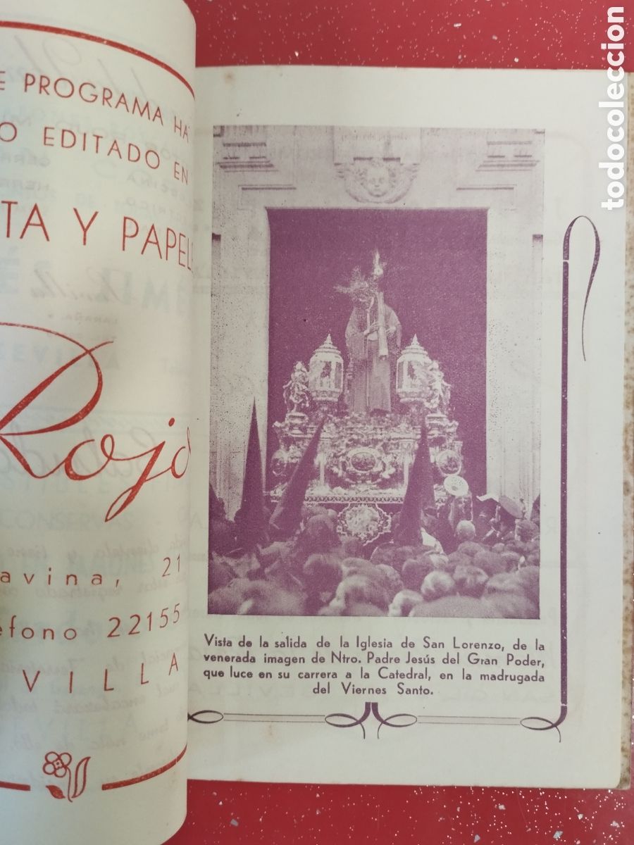 Documentos antiguos: Revista - programa Semana Santa Sevilla 1947. Macarena - Foto 5