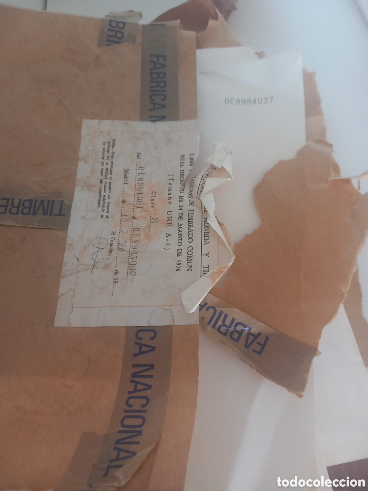 Documentos antiguos: Papel timbrado de diferentes clases - Foto 12