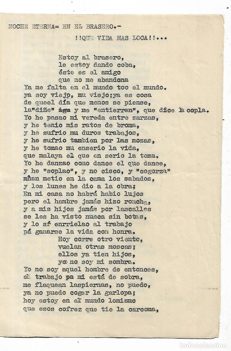 Documentos antiguos: - POEMAS - DE ANTONIO CASER&Ograve; - Foto 2