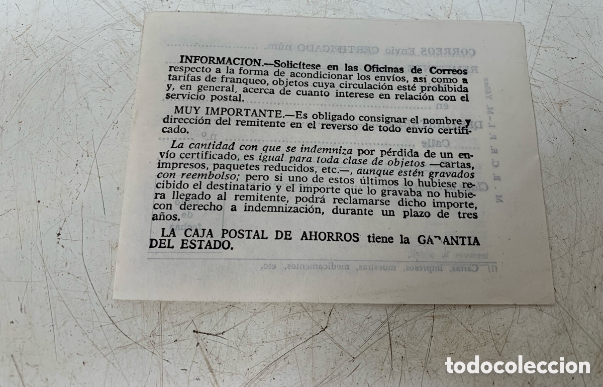 Documentos antiguos: 01_Antiguos documentos Correos - Foto 3