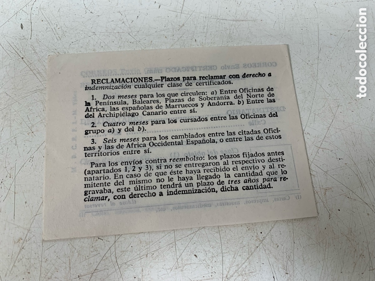 Documentos antiguos: 01_Antiguos documentos Correos - Foto 4