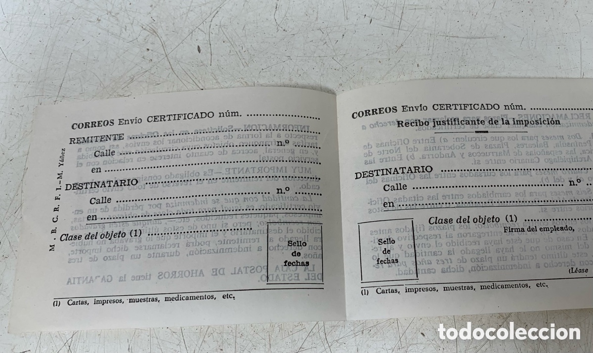 Documentos antiguos: 01_Antiguos documentos Correos - Foto 1