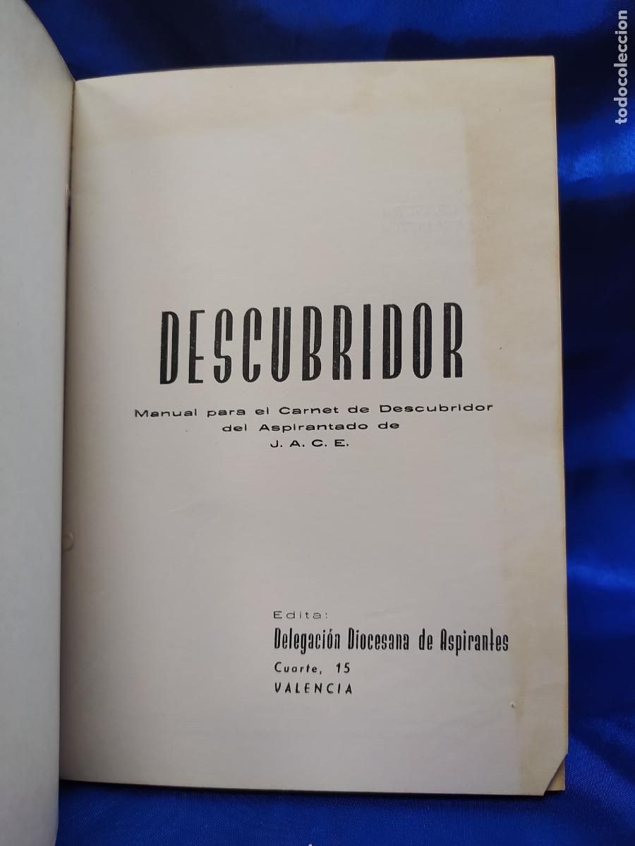 Documentos antiguos: DESCUBRIDOR, MANUAL PARA EL CARNET DE ASPIRANTE A LA J.A.C.E - Foto 3