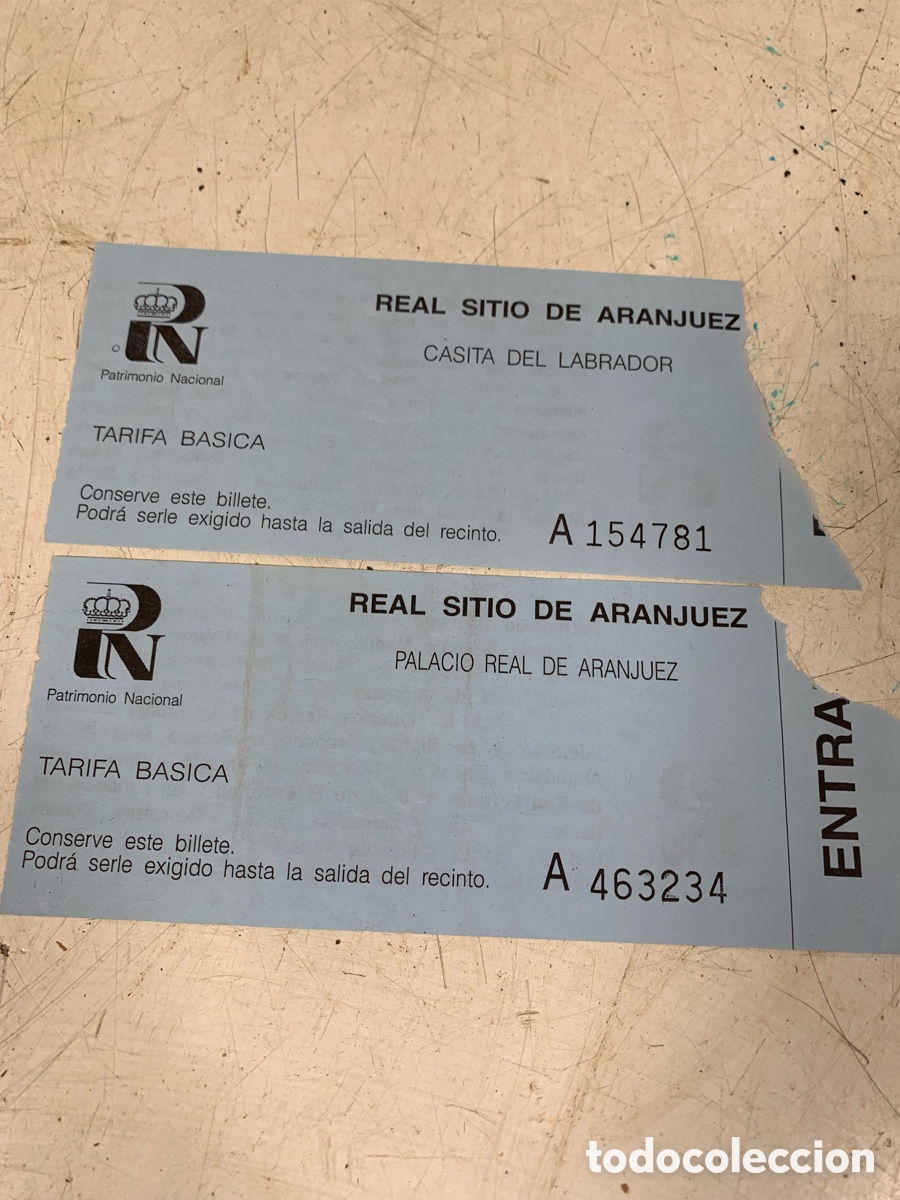 Documentos antiguos: 01_ antiguas entradas Real Sitio de Aranjuez - Foto 1