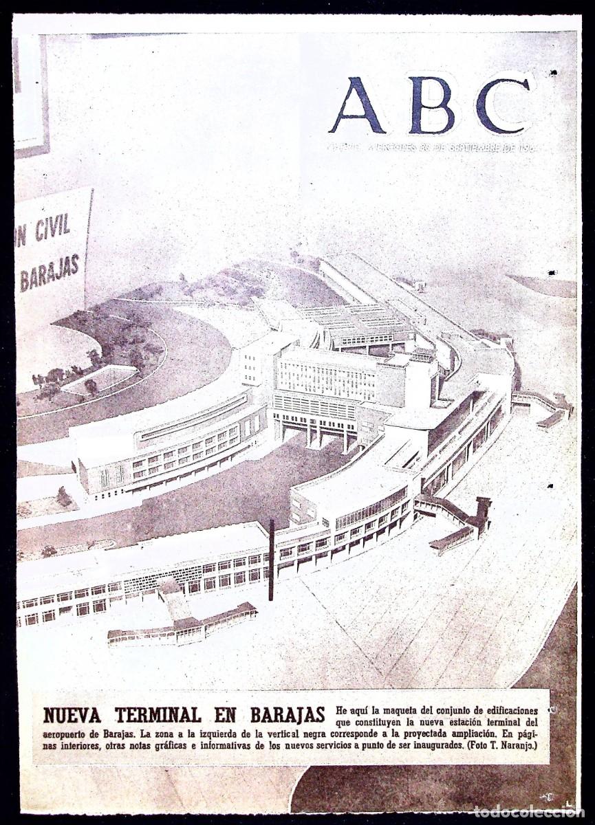 Documentos antiguos: PORTADA DE ABC. NUEVA TERMINAL EN BARAJAS. 1964. - Foto 1