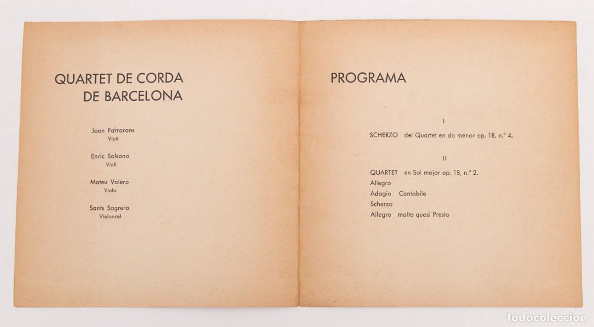 Documentos antiguos: INSTITUT ESCOLA - MAR&Ccedil; 1937 - BEETHOVEN - Foto 3
