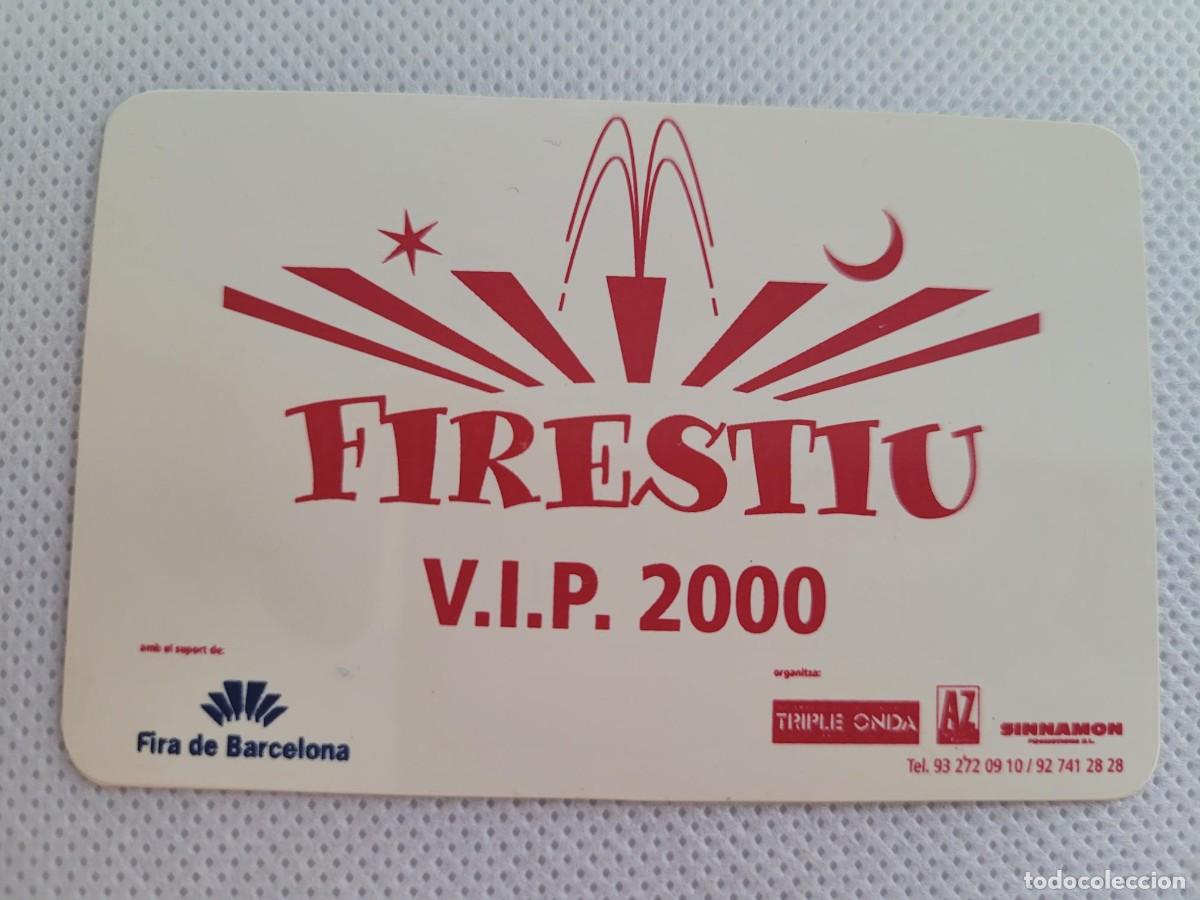 Documentos antiguos: CARNET VIP DE FIRESTIU 2000 SIN USAR - Foto 1