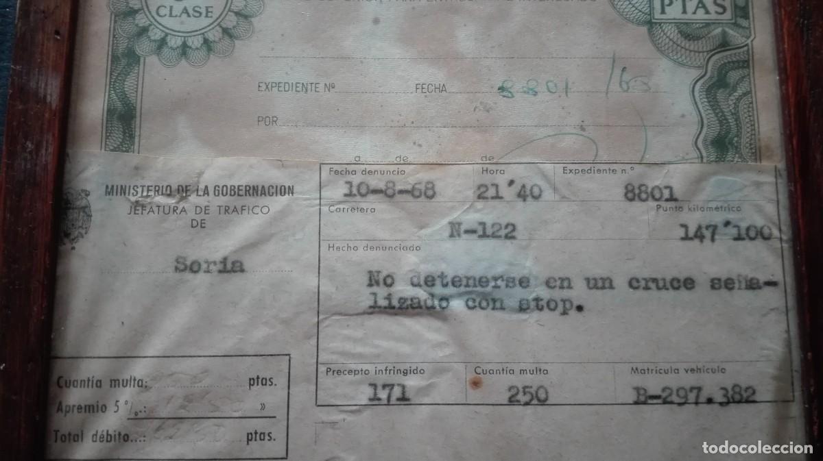 Documentos antiguos: MULTA TRAFICO CON PAGOS AL ESTADO - Foto 4