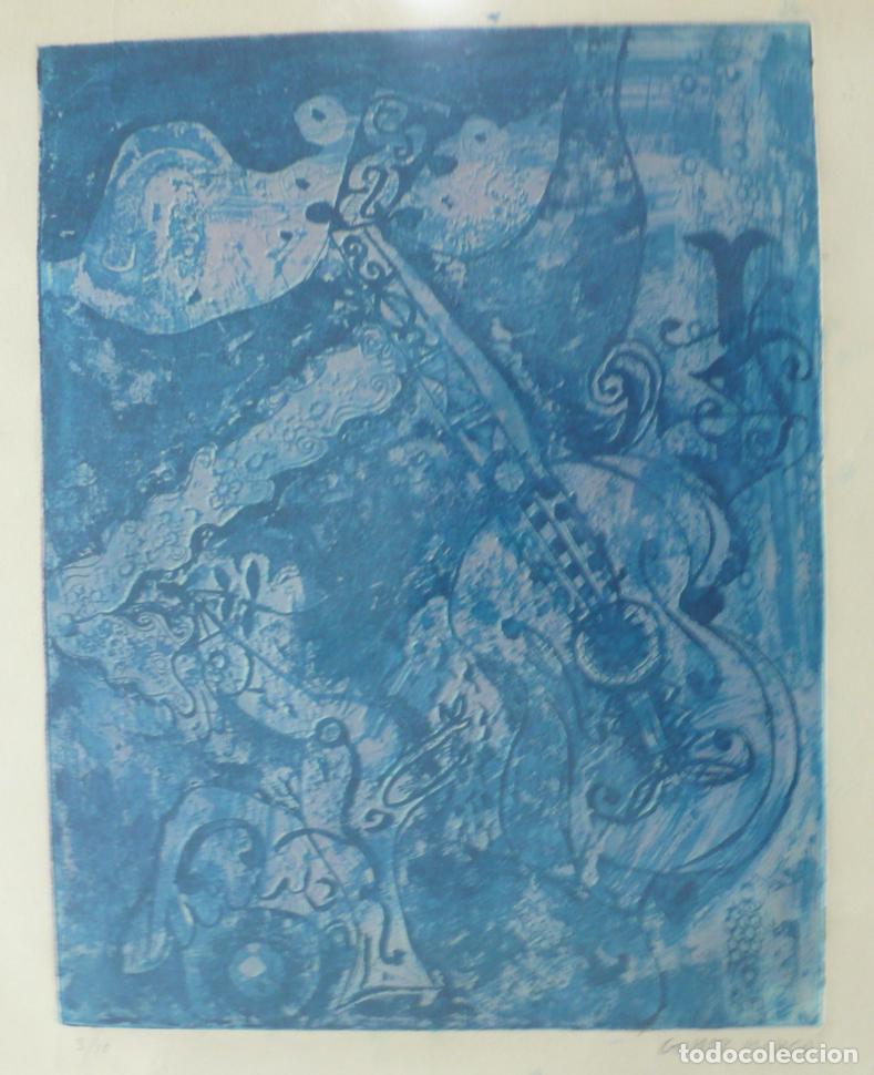Documentos antiguos: IMPRESO EN COLOR AZUL GUITARRA - Foto 2