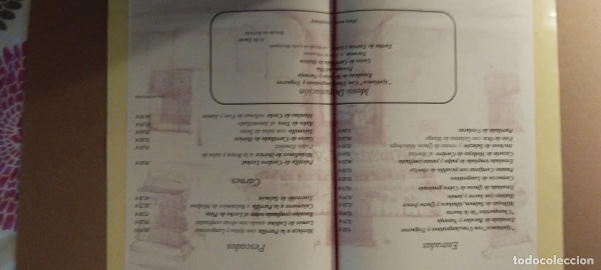 Documentos antiguos: Carta Men&uacute; Bodegas Campos en Cordoba - Foto 3