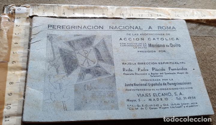 Documentos antiguos: DOCUMENTO PEREGRINACION NACIONAL A ROMA