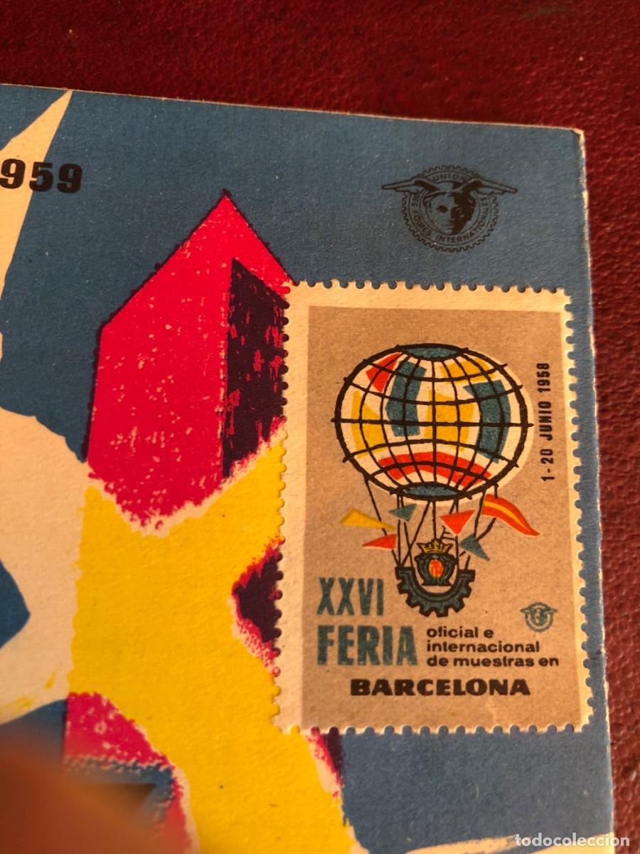 Documentos antiguos: PROGRAMA DE FERIA INTERNACIONAL MUESTRAS BARCELONA -JUNIO DE 1959 -CON LA VI&Ntilde;ETA CORRESPONDIENTE - Foto 2