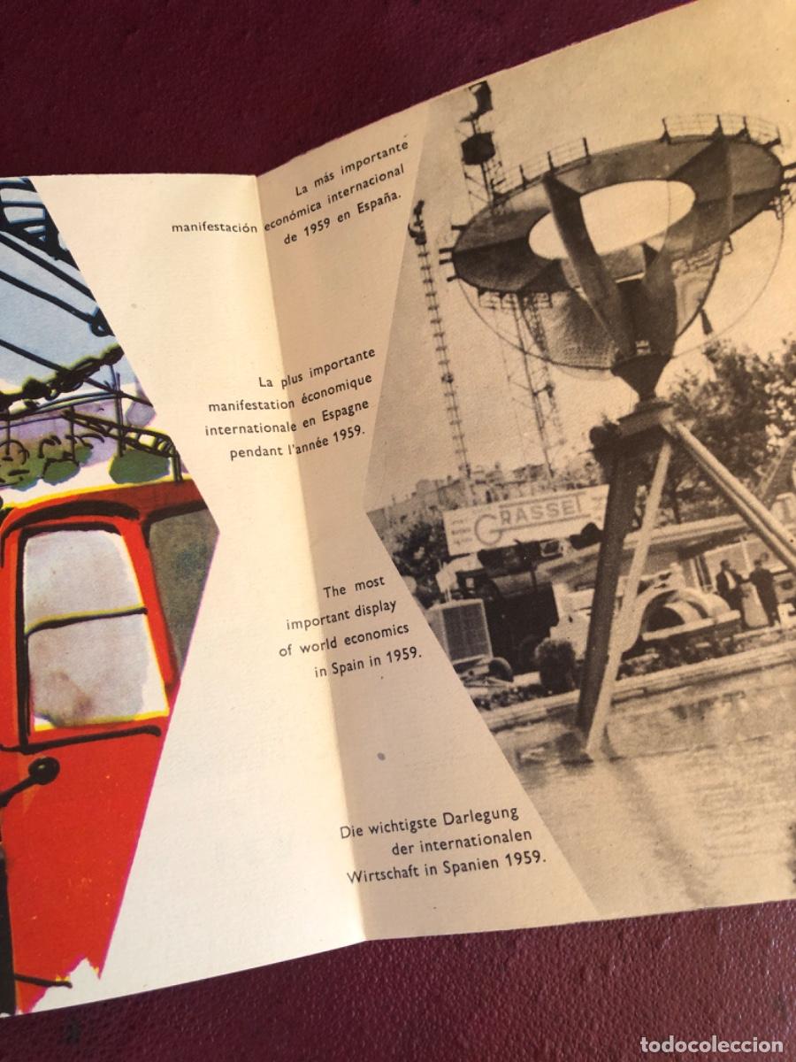 Documentos antiguos: PROGRAMA DE FERIA INTERNACIONAL MUESTRAS BARCELONA -JUNIO DE 1959 -CON LA VI&Ntilde;ETA CORRESPONDIENTE - Foto 4