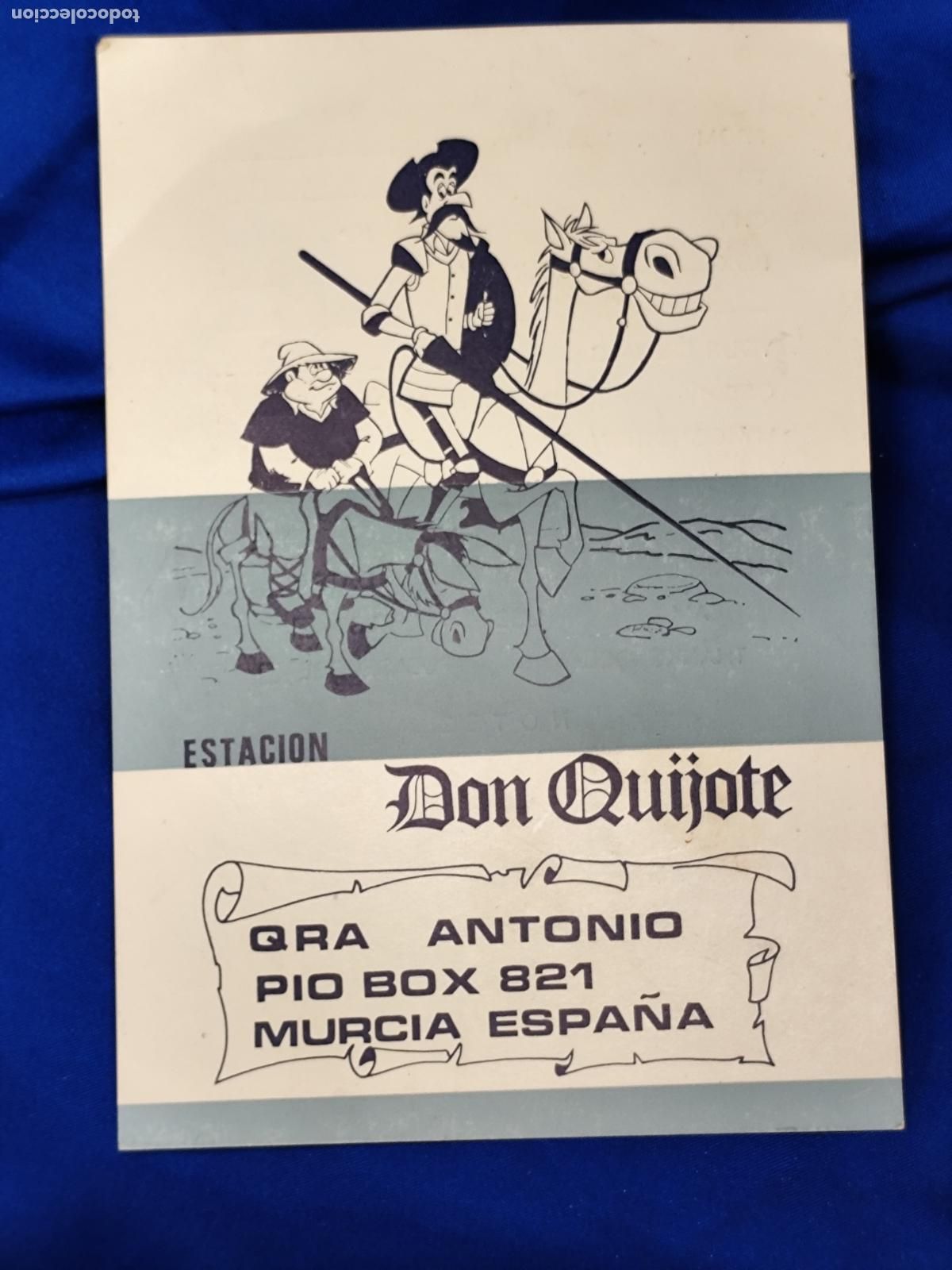 Documentos antiguos: POSTAL PUBLICIDAD ESTACION DON QUIJOTE MURCIA
