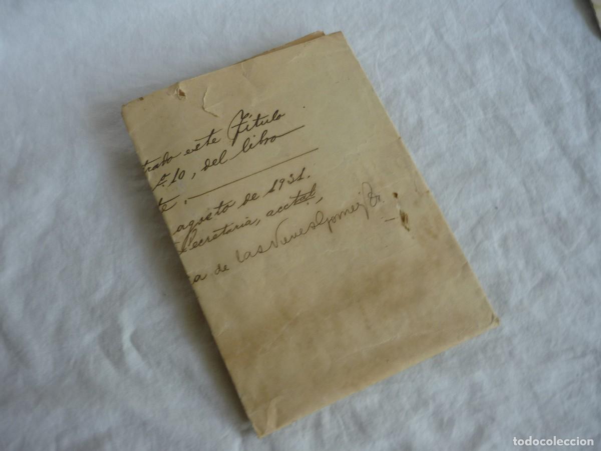 Documentos antiguos: T&iacute;tulo 1931 Bachiller Elemental C&aacute;diz 32 x 43 cent&iacute;metros - Foto 12