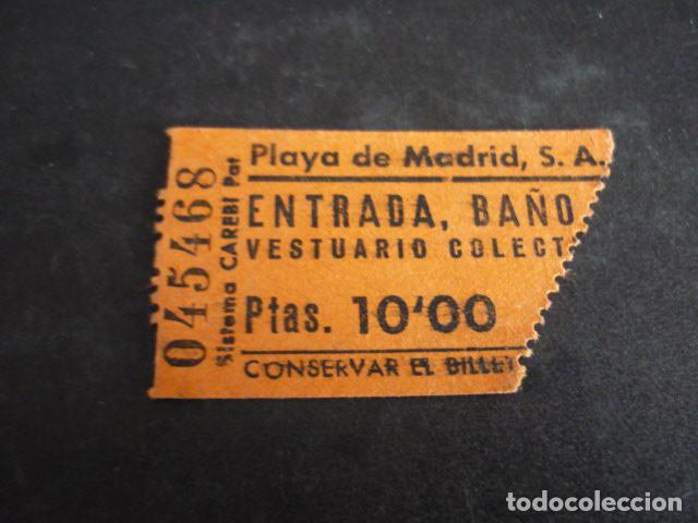 Documentos antiguos: MADRID PLAYA DE MADRID ENTRADA - Foto 1