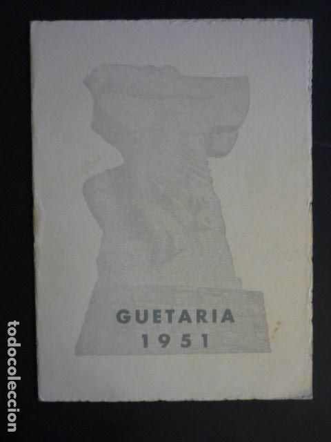 Documentos antiguos: GUETARIA GUIPUZCOA PROGRAMA DE FIESTAS 1951 - Foto 1