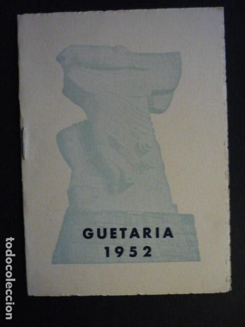 Documentos antiguos: GUETARIA GUIPUZCOA PROGRAMA DE FIESTAS 1952 - Foto 1