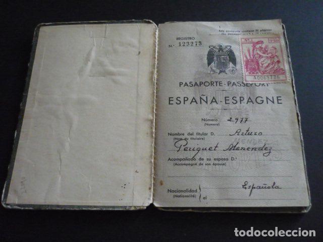 Documentos antiguos: PASAPORTE MADRID 1949 INDUSTRIAL MADRILE&Ntilde;O - Foto 2