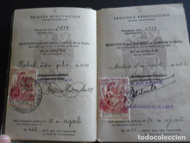 Documentos antiguos: PASAPORTE MADRID 1949 INDUSTRIAL MADRILE&Ntilde;O - Foto 5