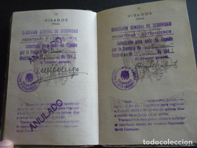 Documentos antiguos: PASAPORTE MADRID 1949 INDUSTRIAL MADRILE&Ntilde;O - Foto 7
