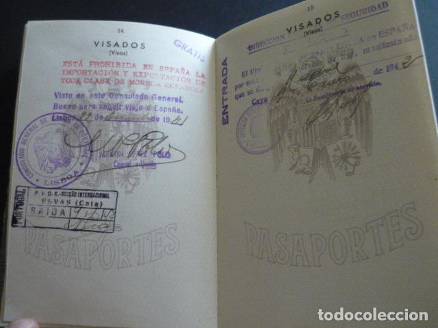 Documentos antiguos: PASAPORTE MADRID 1949 INDUSTRIAL MADRILE&Ntilde;O - Foto 9