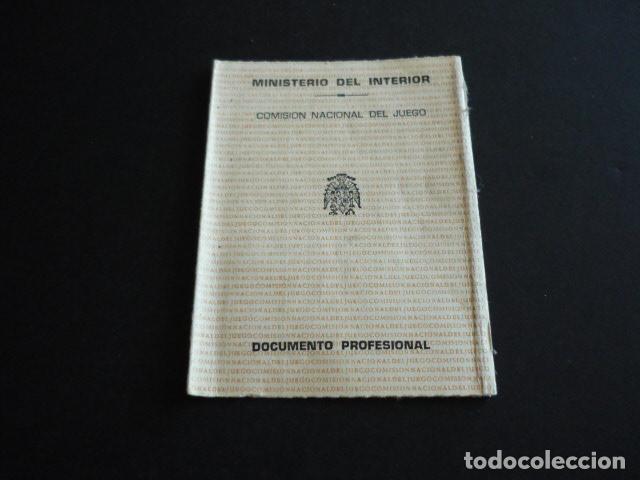 Documentos antiguos: CARNET COMISION NACIONAL DEL JUEGO - Foto 1