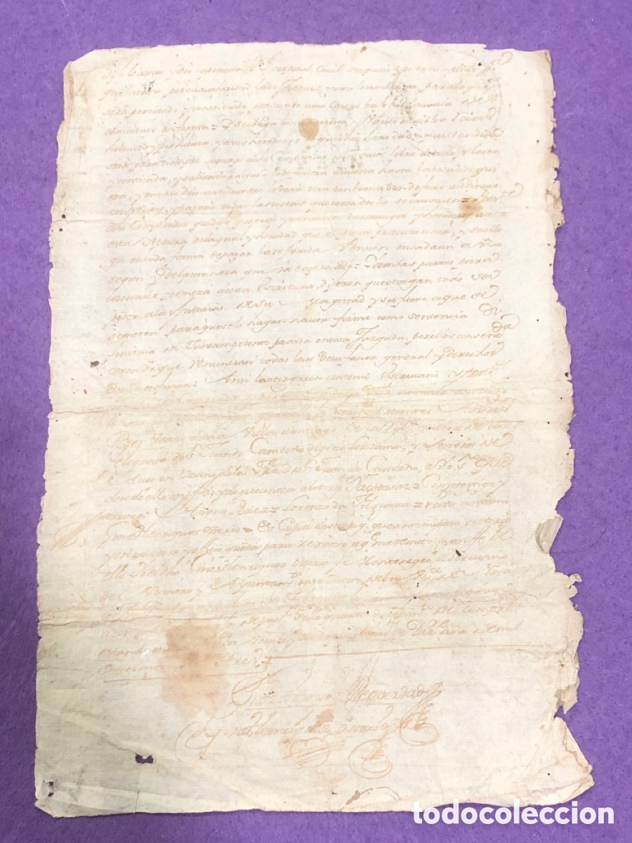Documentos antiguos: Antiguo documento Carlos III, S.XVIII (L3) - Foto 2