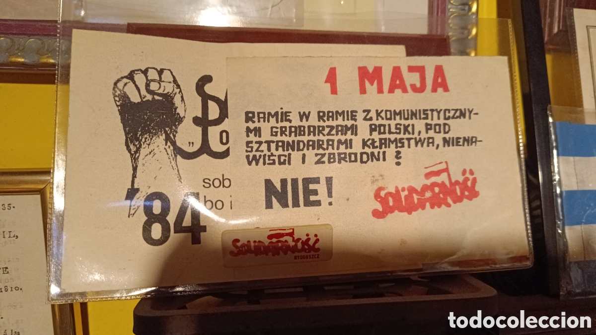 Documentos antiguos: Sindicato Solidaridad Polonia lote - Foto 1