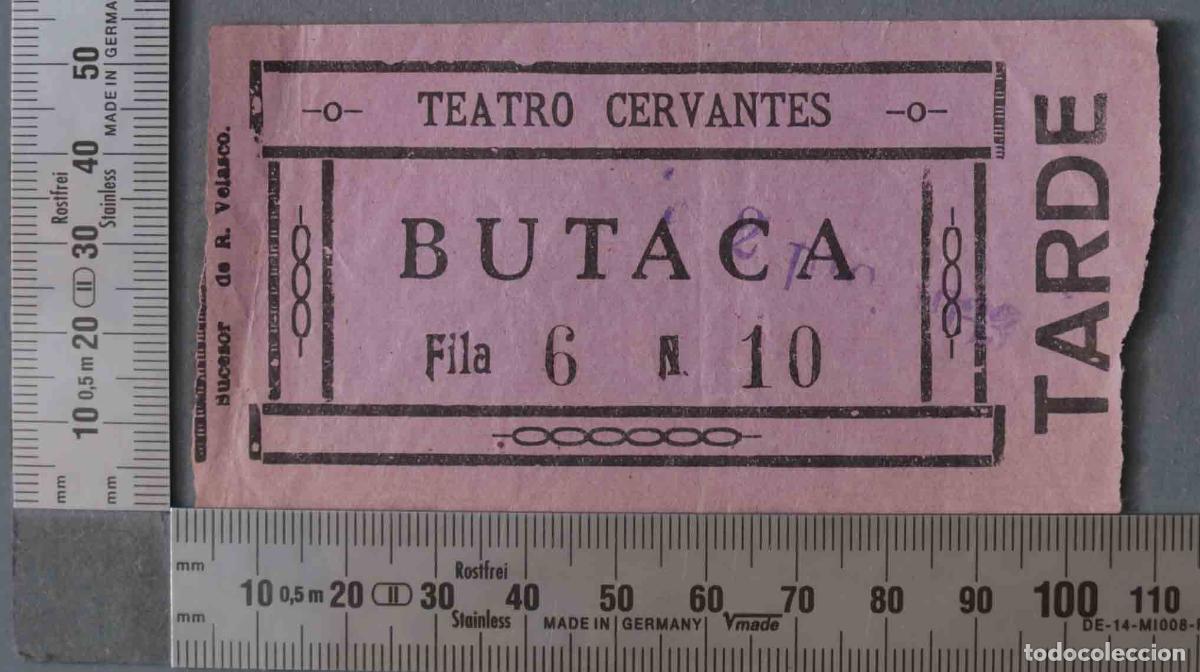 ENTRADA TEATRO CERVANTES. 1933