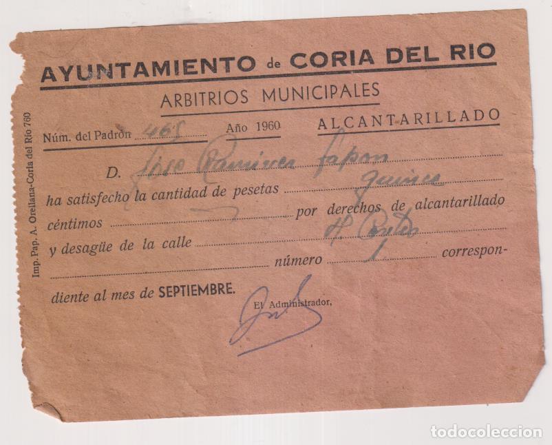Documentos antiguos: Ayuntamiento de Coria del R&iacute;o (Sevilla) Arbitrios Municipales. (1945)