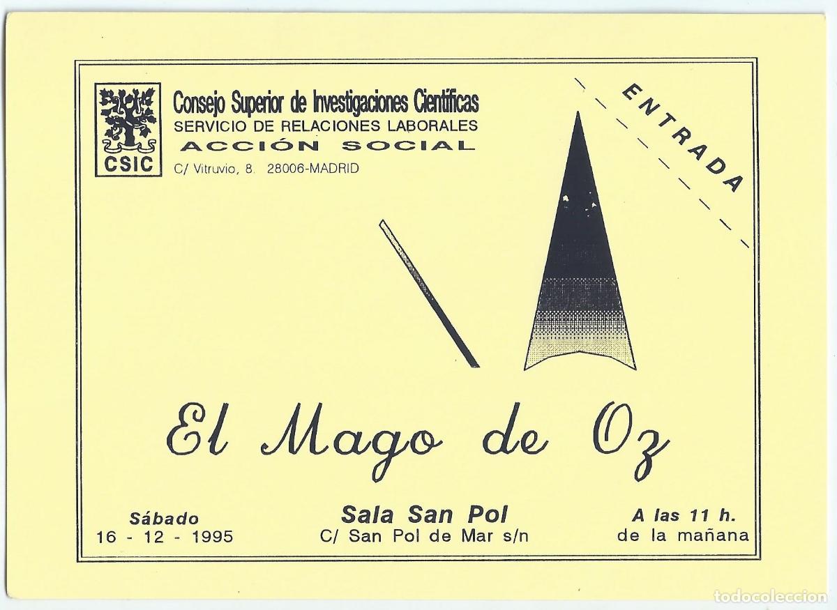 Documentos antiguos: El mago de Oz - Sala San Pol - CSIC (1995) - Foto 1