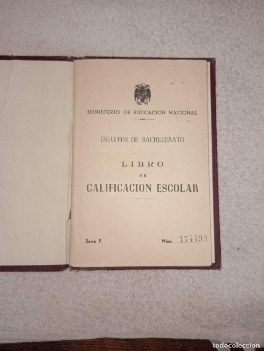 Documentos antiguos: Cartilla de estudios de Bachirerato - Foto 2
