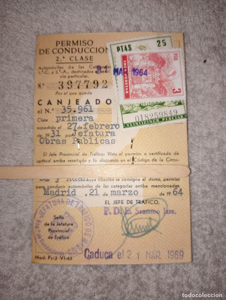 Documentos antiguos: Permiso de conducci&oacute;n - Foto 1