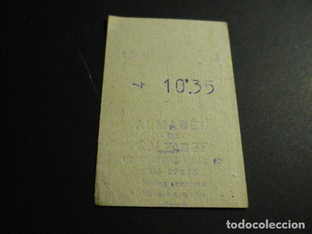 Documentos antiguos: TICKET VALE ALMACEN DE CALZADOS CORREDERA BAJA MADRID REUNA NUESTROS TICKETS QUE SON DINERO