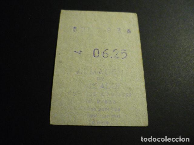 Alte Dokumente: TICKET VALE ALMACEN DE CALZADOS CORREDERA BAJA MADRID REUNA NUESTROS TICKETS QUE SON DINERO