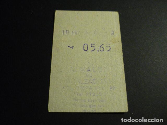 Old Documents: TICKET VALE ALMACEN DE CALZADOS CORREDERA BAJA MADRID REUNA NUESTROS TICKETS QUE SON DINERO