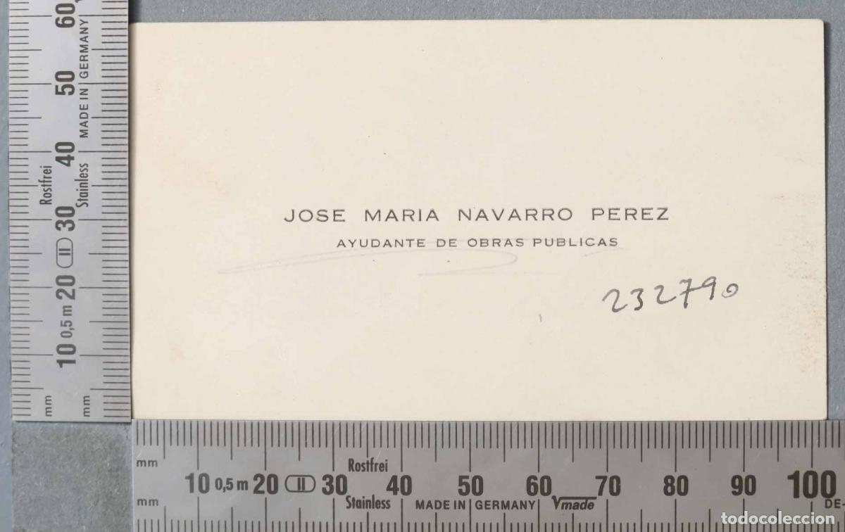 Documentos antigos: TARJETA. AYUDANTE DE OBRAS P&Uacute;BLICAS