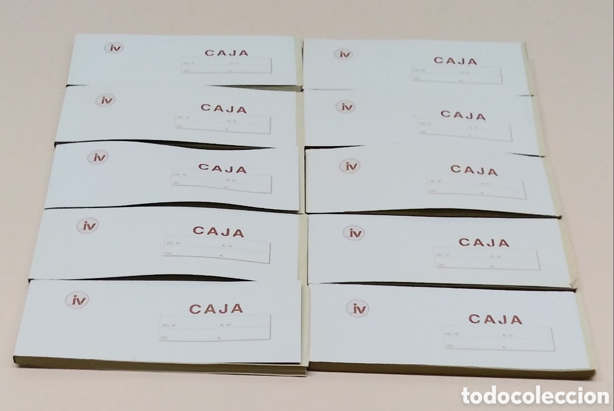 Alte Dokumente: Talonarios caja lote de 10