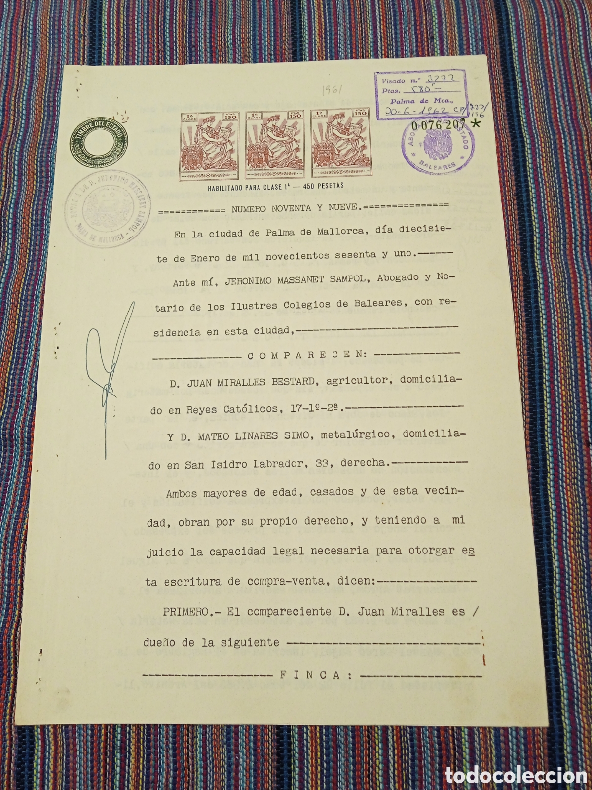 Documentos antiguos: LOTE DE SEIS DOCUMENTOS DIVERSOS SIGLO XX - Foto 3